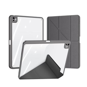 Capa DUX DUCIS para iPad Pro 11 2024 PU com Suporte, Caneta e Proteção Total,Cinza - 1