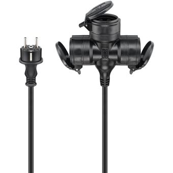Extensão Elétrica Goobay 65439 | Preto - 1