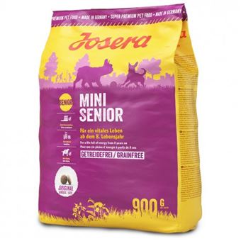 Ração seca para cão sénior pequeno Josera MiniSenior Grainfree | 900 g - 1