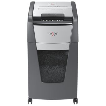 Destruidora de papel rexel optimum autofeed+ 225x trituração de corte de partículas 55 db 22 cm preto - 1