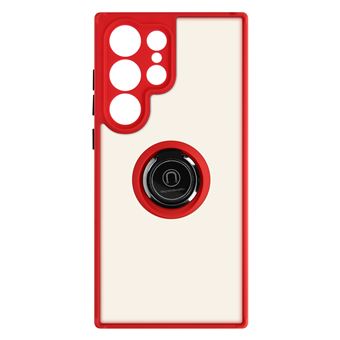 Capa Avizar para Samsung Galaxy S23 Ultra / A2 com Anel de Metal Bi-material Vermelho - 1