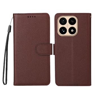 Capa Carteira FLOODKING para Xiaomi 15T| Couro PU | Castanho - 1