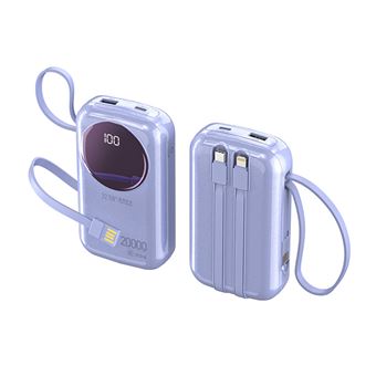 Powerbank SZSMART R37C PD 35W/Android 66W | FastCharge | com cabo de carregamento incluído | 20000mAh | violeta - 1