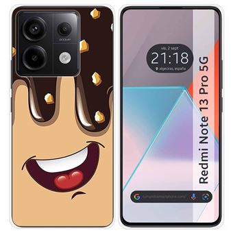 Capa Tumundosmartphone de silicone para Xiaomi Redmi Note 13 Pro 5G design Sorvete Desenhos de Chocolate - 1