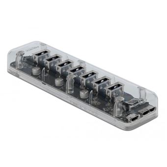 Hub de interface delock 64088 usb 3.2 gen 1 (3.1 gen 1) micro-b 5000 mbit/s transparente
