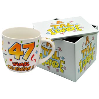 Caneca Mecanodex com Caixa em Metal | Idade Ati.47 - Branco - 1