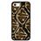 Capa Hapdey para iPhone 7 - 8 Design Textura de Pele de Cobra em Silicone Flexível e TPU Preto_0