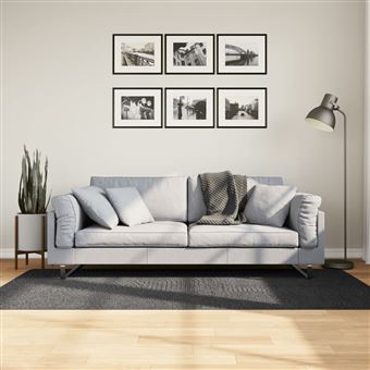 Tapete de Pêlo Curto vidaXL IZA | Visual Escandinavo | 100x200cm | antracite - 1
