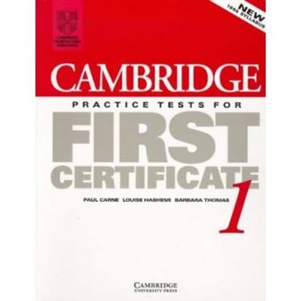 Cambridge Practice Tests for First Certificate 1 - 1