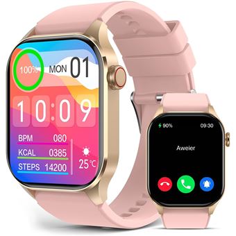 Smartwatch CHRONUS | Infravermelho | Monitor de O2 | AMOLED 2,04" | FC e Pressão | IP68 | Rosa - 1