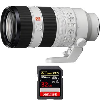 Objetiva Sony FE 70-200mm f/2.8 GM OSS + 1 SanDisk 32GB Extreme PRO UHS-II SDXC 300 MB/s + PDF 15 técnicas para melhorar as suas fotografias - 1
