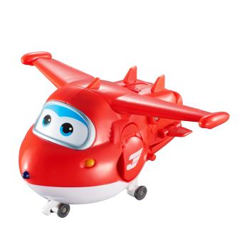 Figura de acção Transform-a-Bot Super Wings Transforming Jett Vermelho e Branco