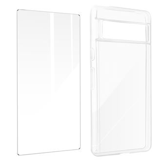 Capa Avizar para Google Pixel 7 Silicone flexível + Película 9H - Transparente - 1