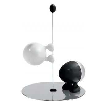 Frasco para Especiarias Alessi ASG02 BW | Aço inoxidável, Branco - 1