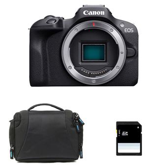 Câmara Digital Canon EOS R100 + Sac + Carte SD 8 Go | Preto - 1