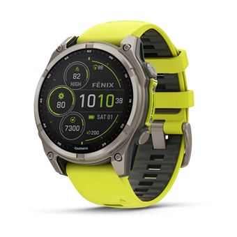 Relógio desportivo Garmin fenix 8 | 47 mm | Grafite, Amarelo, Titânio - 1