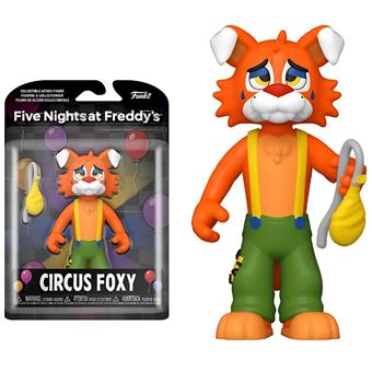 Figura de Ação Antiimpacto Five Nights at Freddy's | Circus Foxy | 15 CM | PVC | Articulada | FNAF - 1