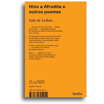 Hino A Afrodite E Outros Poemas (Bilíngue) - 1