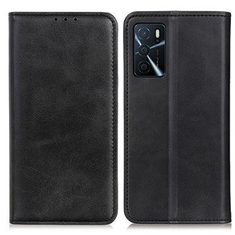 Capa PU autoabsorvente com fundo Preto para Oppo A16 - 1