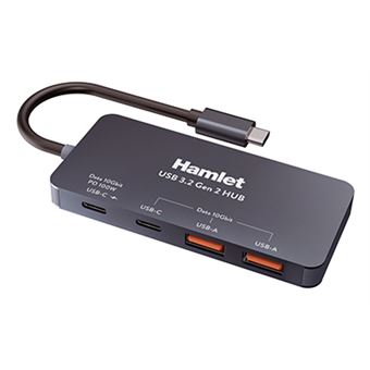 Hub de Interface Hamlet XHUB-432C-10G-Y | Preto - 1