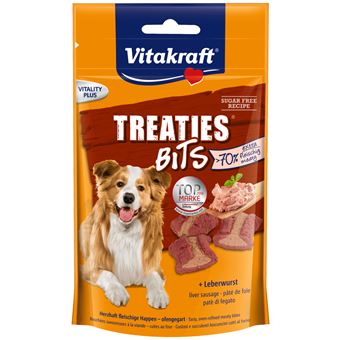 Comida seca para cão Vitakraft Treaties Bits Universal Frango, Fígado, Carne de porco, Aves, Legume 120 g - 1