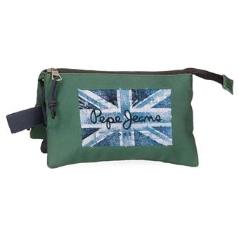 Estojo Escolar Pepe Jeans Jebb Verde 2025 | Triplo - 1