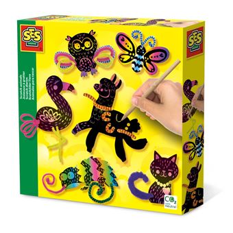 Kit Didático SES Desenho Animais para Raspar - 1