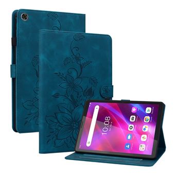 Capa ZURSANA para Lenovo Tab M7 3rd Gen | Couro PU | Lírio Azul - 1
