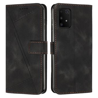 Capa FOXDOCK para Samsung Galaxy S10 Lite | Pele | Flip | 3 Compartimentos para Cartões | Preto - 1