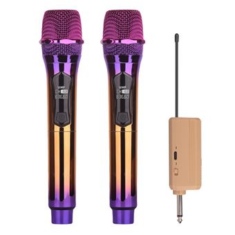 Microfone Sem Fios Profissional CO-Phénix com recetor | 2 Unidades | Púrpura - 1