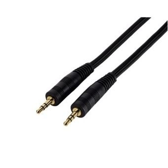 Cabo de áudio Hama Jack Cable Plug - Plug, 3.5 mm, Stereo, 1.5 m | Preto - 1