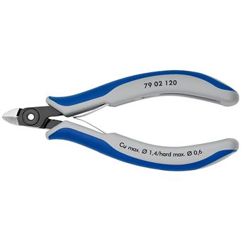 Alicates de Corte Diagonal Knipex 79 02 120 | Azul, Cinzento - 1