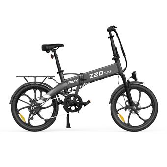 Bicicleta Elétrica PVY Z20 Pro | 250W | Bateria 36V10.4AH | 80KM | Autonomia Freios a Disco Mecânicos | Cinza - 1