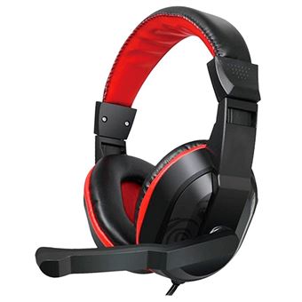 Auscultadores COOL Dublin Office com Microfone Preto/Vermelho - 1