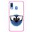 Capa Hapdey para Samsung Galaxy A40 2019 Design Monstro Peludo Azul em Silicone Flexível e TPU Cor-de-Rosa_0