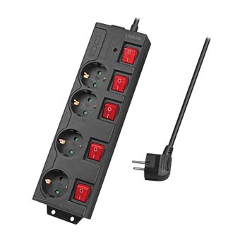 Extensão Elétrica LogiLink LPS251 | Preto - 1