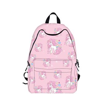 Mochila Escolar Infantil DreamWorks | Unicórnio | 28 x 14 x 47 cm | Rosa 1250 - 1