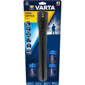 Lanterna Varta HIGH OPTICS F40 | Preto - 1