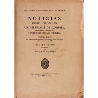 Noticias chronologicas da universidade de coimbra - 1