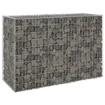 Muro Gabião vidaXL com tampas aço galvanizado 150x60x100 cm - 1