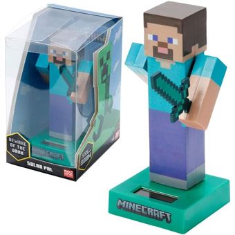 Boneco Solar Puckator Steve Minecraft | 12 cm - 1