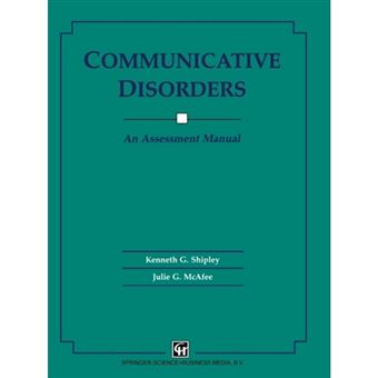 Communicative Disorders: An Assessment Manual - Paperback - 1992 - 1