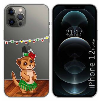 Capa Tumundosmartphone de Gel Transparente para iPhone 12 Pro Max (6.7) Design de desenhos Meerkat - 1