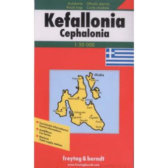 Mapa de Estrada Cefalónia 1:50.000 - 1