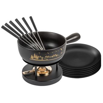 Conjunto para Fondue KUHN RIKON 32320 | Preto - 1