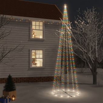 Árvore de Natal em cone vidaXL | 1134 LEDs | 230x800 cm | colorido - 1
