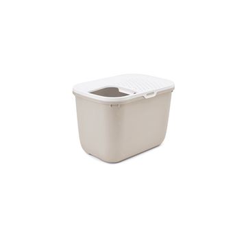 Caixa de Wc para Cães/gatos Savic Hop in | Bege, Branco - 1