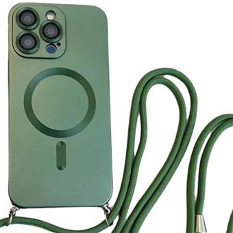 Capa Magsafe com cordão crossbody Antiimpacto | para Iphone 14 Pro Max | Verde - 1