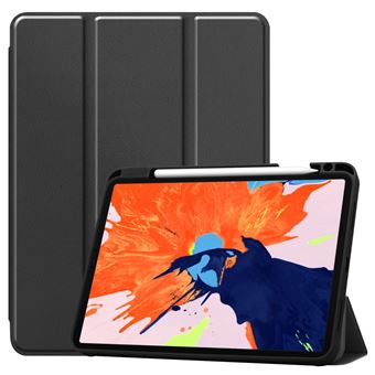 Capa Magunivers para Apple iPad Pro 12.9 inch (2020)| PU | TPU | dobrável em três partes com suporte e slot para caneta - Preto - 1