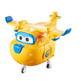 Figura de acção Transform-a-Bot Super Wings Transforming Donnie Azul e Laranja